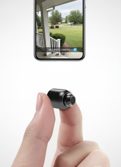 Mini caméra de sécurité Wi‑Fi avec vision nocturne, caméra de surveillance
