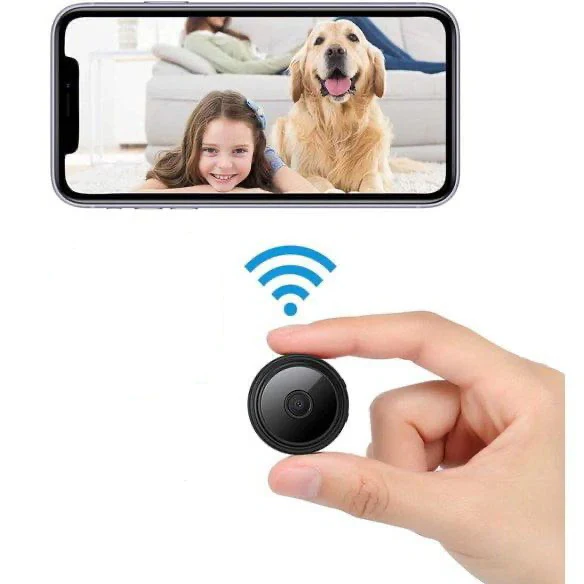 Mini caméra magnétique sans fil avec audio et diffusion vidéo en direct