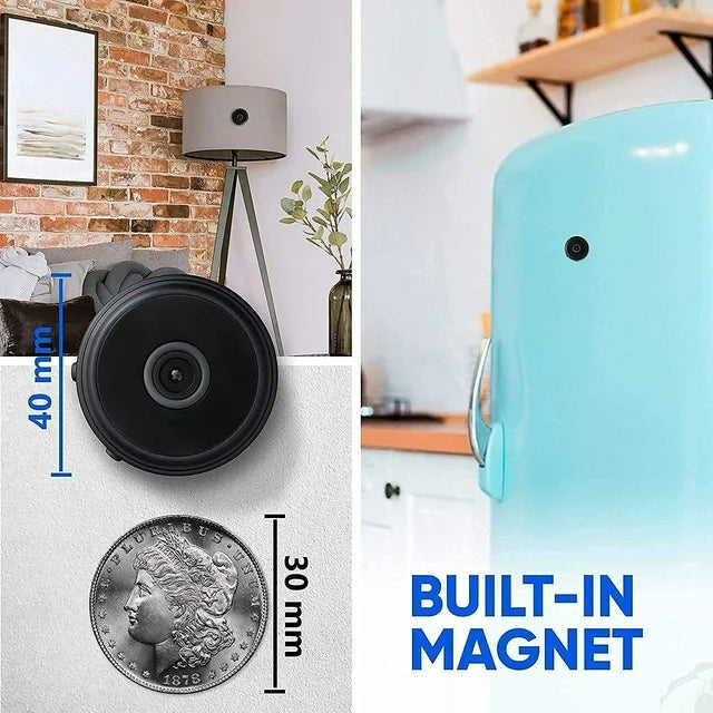 Mini caméra magnétique sans fil avec audio et diffusion vidéo en direct