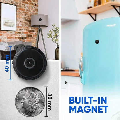 Mini caméra magnétique sans fil avec audio et diffusion vidéo en direct