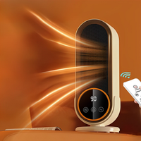 Mini chauffage d’appoint en céramique compact avec télécommande