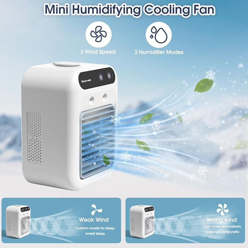 Mini climatiseur portable avec fonction de refroidissement et d’humidification