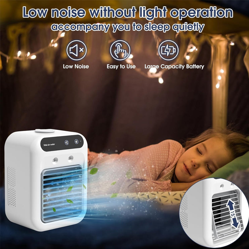 Mini climatiseur portable avec fonction de refroidissement et d’humidification