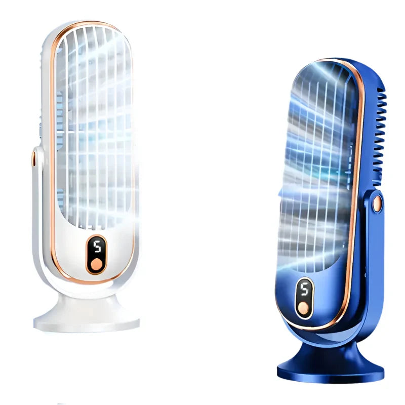 Mini climatiseur portable avec recharge USB – 5 vitesses et rotation à 720°