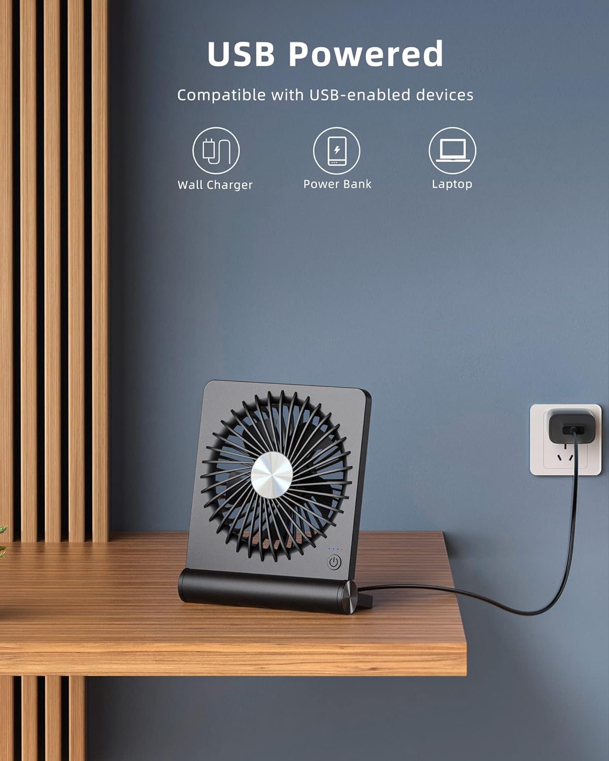 Mini ventilateur de table ultra silencieux
