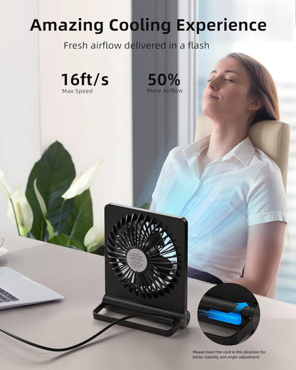 Mini ventilateur de table ultra silencieux
