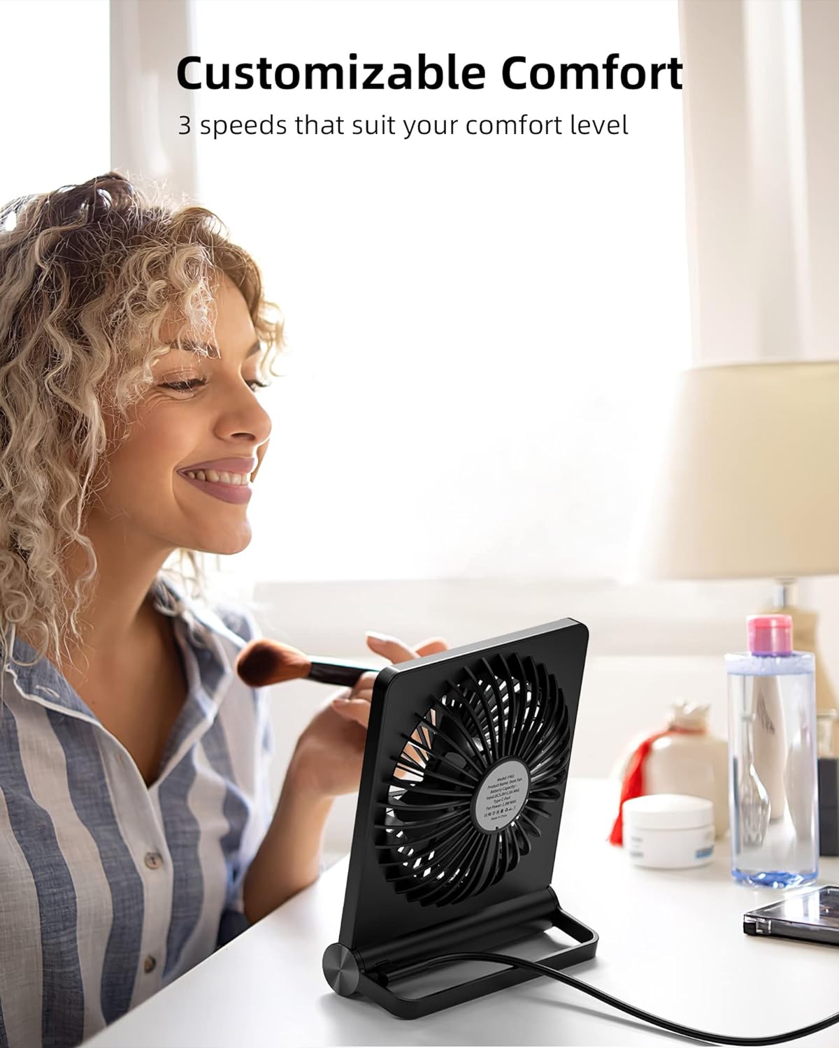 Mini ventilateur de table ultra silencieux