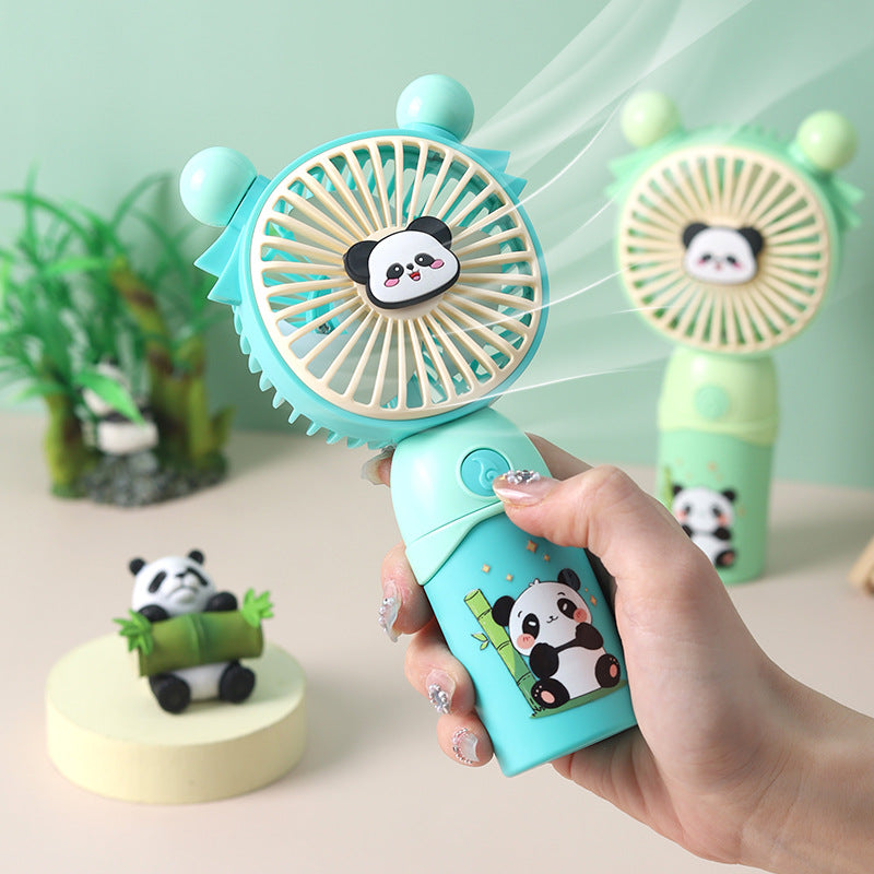 Mini ventilateur portable pour femme au design panda mignon
