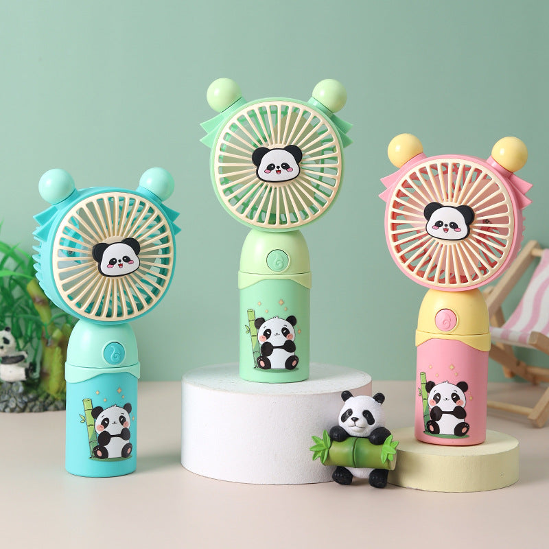 Mini ventilateur portable pour femme au design panda mignon