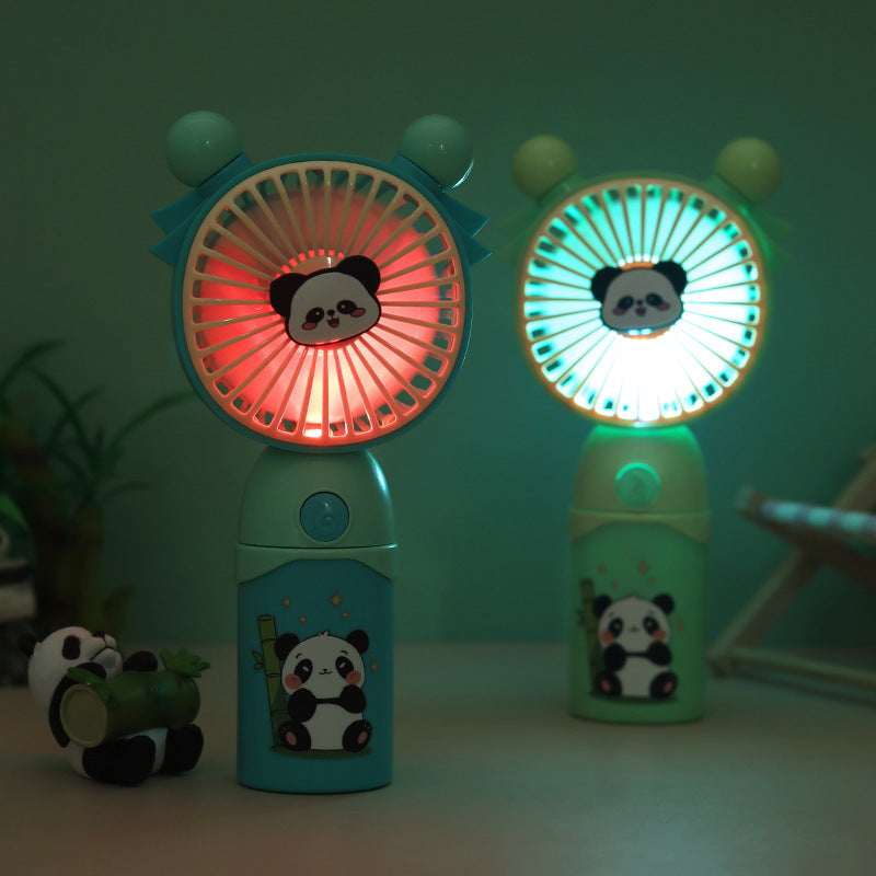 Mini ventilateur portable pour femme au design panda mignon