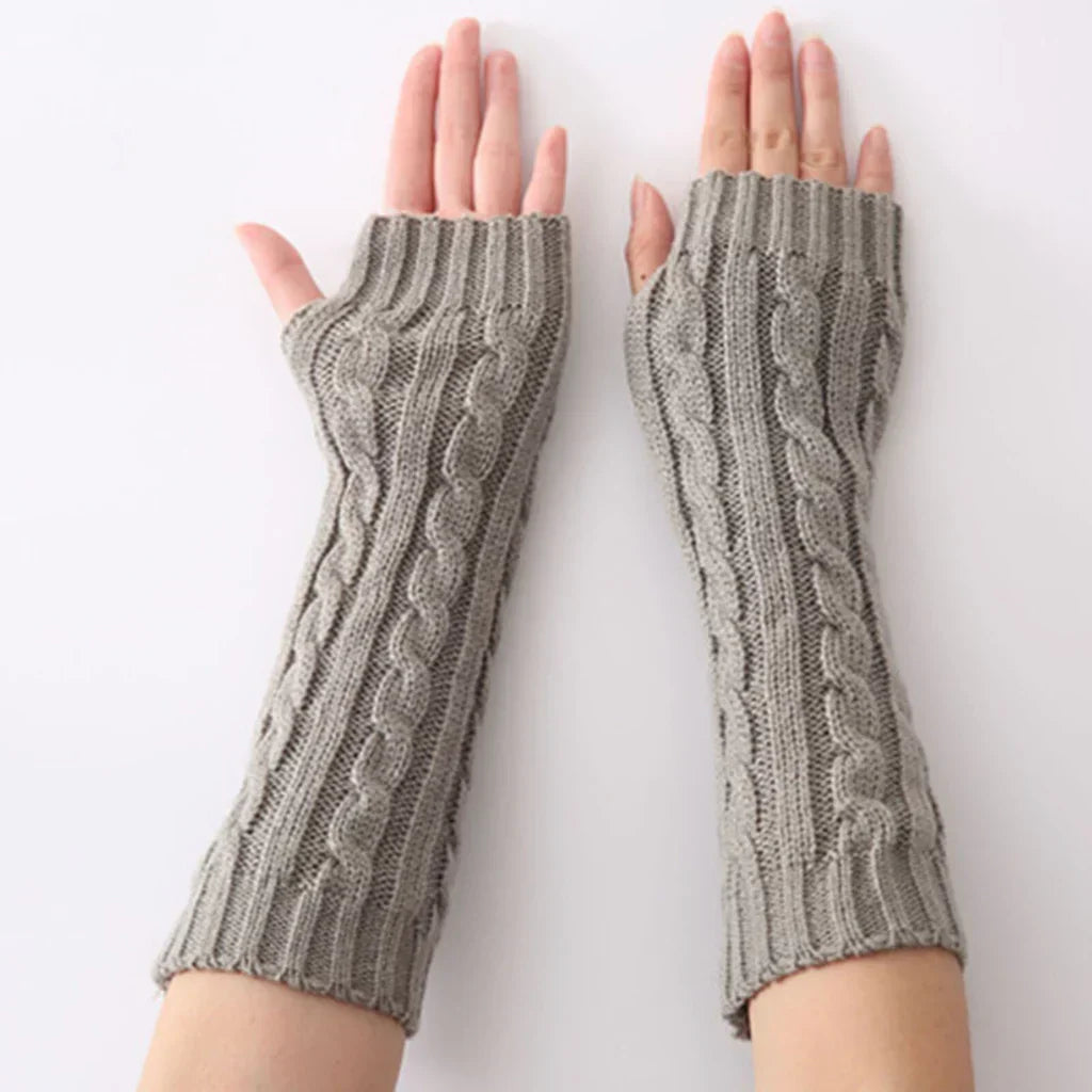 Mitaines longues en maille