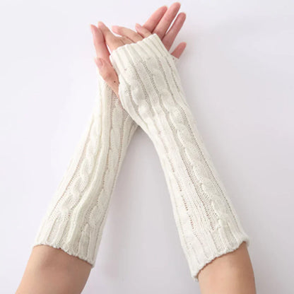 Mitaines longues en maille