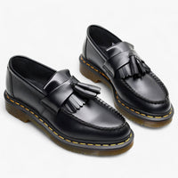 Mocassins à pampilles: style poli à bout rond