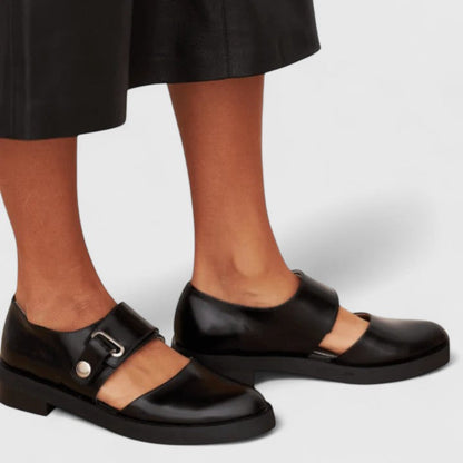 Mocassins babies à bride cheville femme
