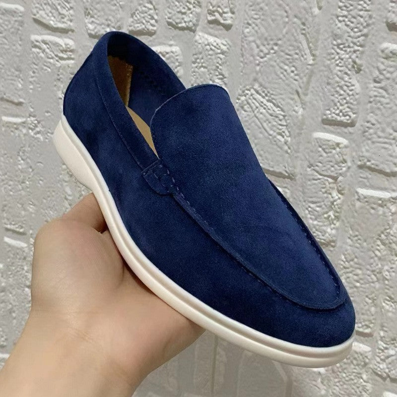 Mocassins classiques en daim pour homme - édition automne