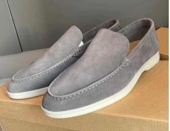 Mocassins classiques en daim pour homme - édition automne