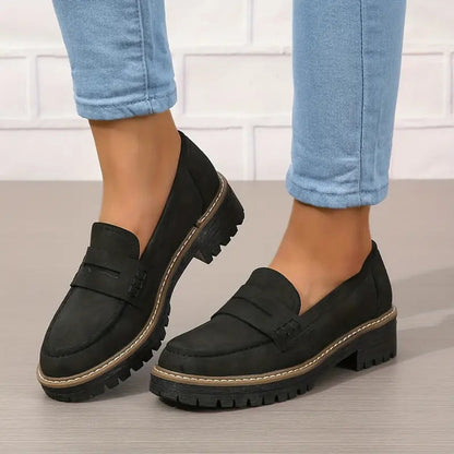 Mocassins femme à semelle plateforme épaisse