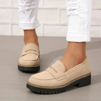 Mocassins femme à semelle plateforme épaisse