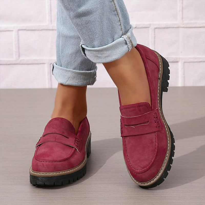 Mocassins femme à semelle plateforme épaisse