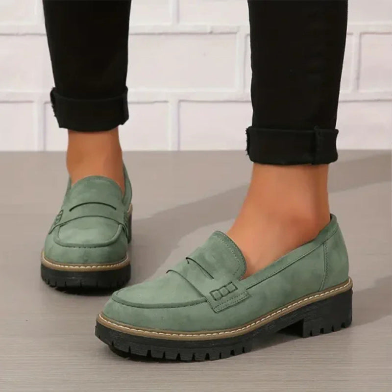 Mocassins femme à semelle plateforme épaisse