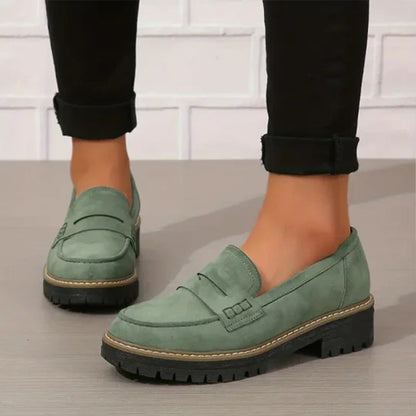 Mocassins femme à semelle plateforme épaisse