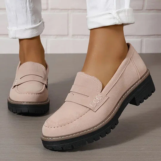 Mocassins femme à semelle plateforme épaisse