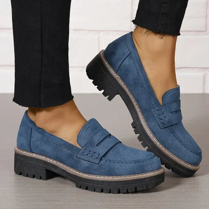 Mocassins femme à semelle plateforme épaisse