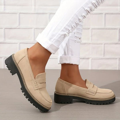 Mocassins femme à semelle plateforme épaisse