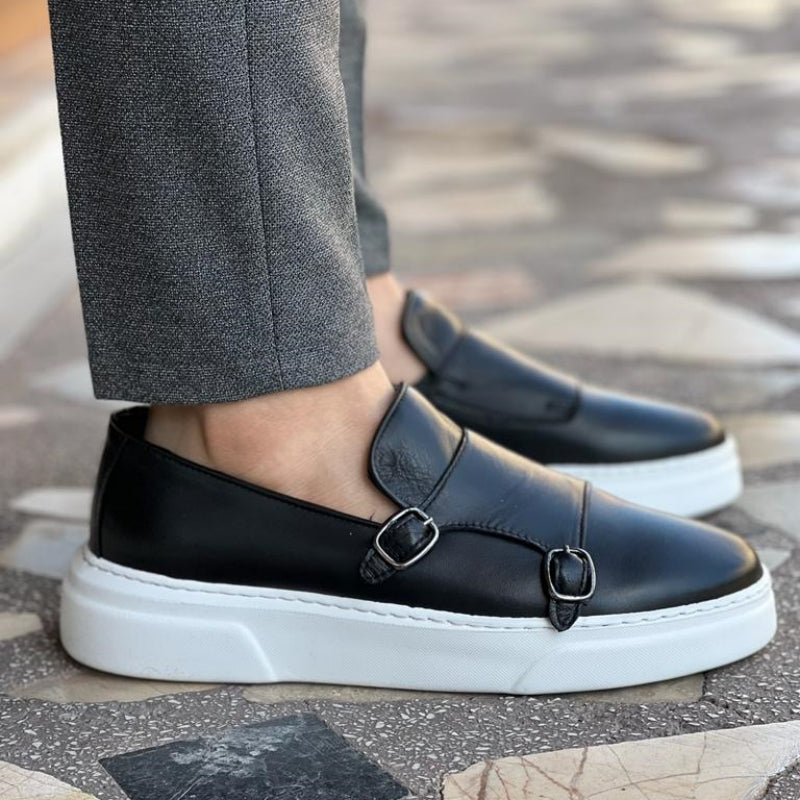 Mocassins homme à boucles à enfiler