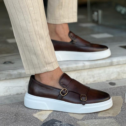 Mocassins homme à boucles à enfiler