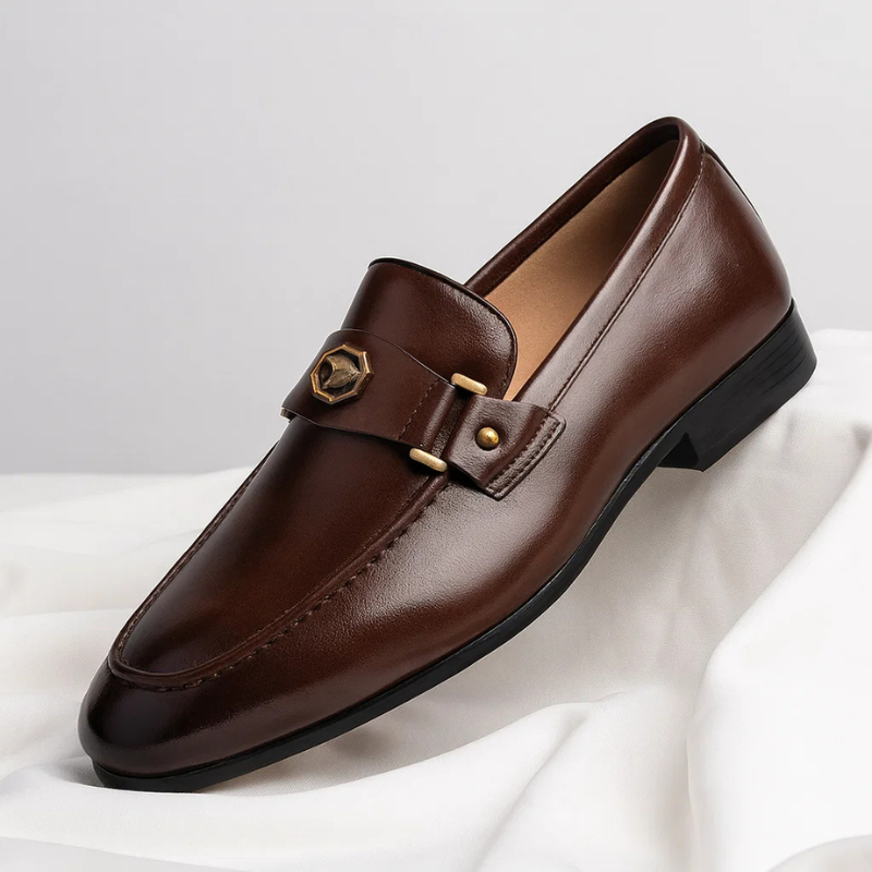 Mocassins orthopédiques à boucle pour homme