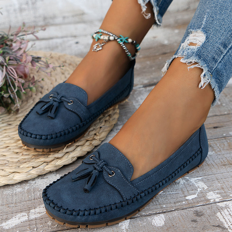 Mocassins orthopédiques à glands pour femme
