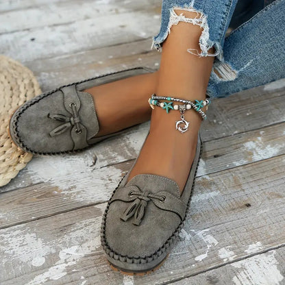 Mocassins orthopédiques à glands pour femme