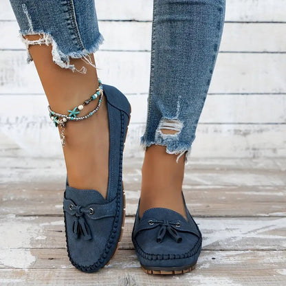 Mocassins orthopédiques à glands pour femme