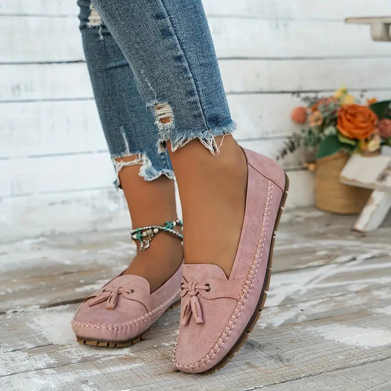 Mocassins orthopédiques à glands pour femme