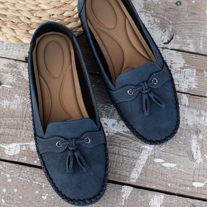 Mocassins orthopédiques à glands pour femme