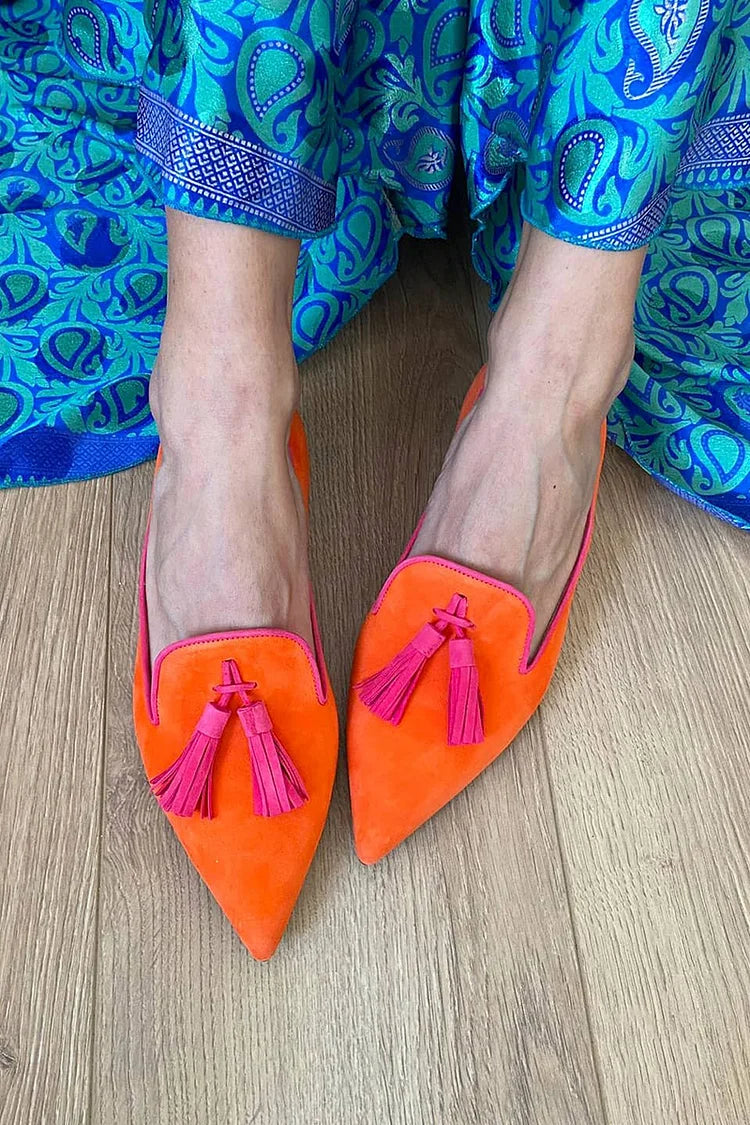 Mocassins orthopédiques pour femme à glands