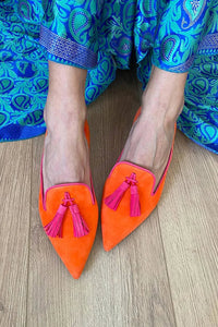 Mocassins orthopédiques pour femme à glands