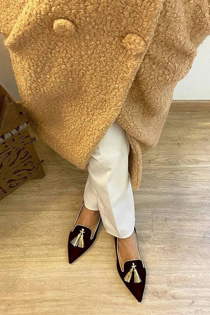 Mocassins orthopédiques pour femme à glands