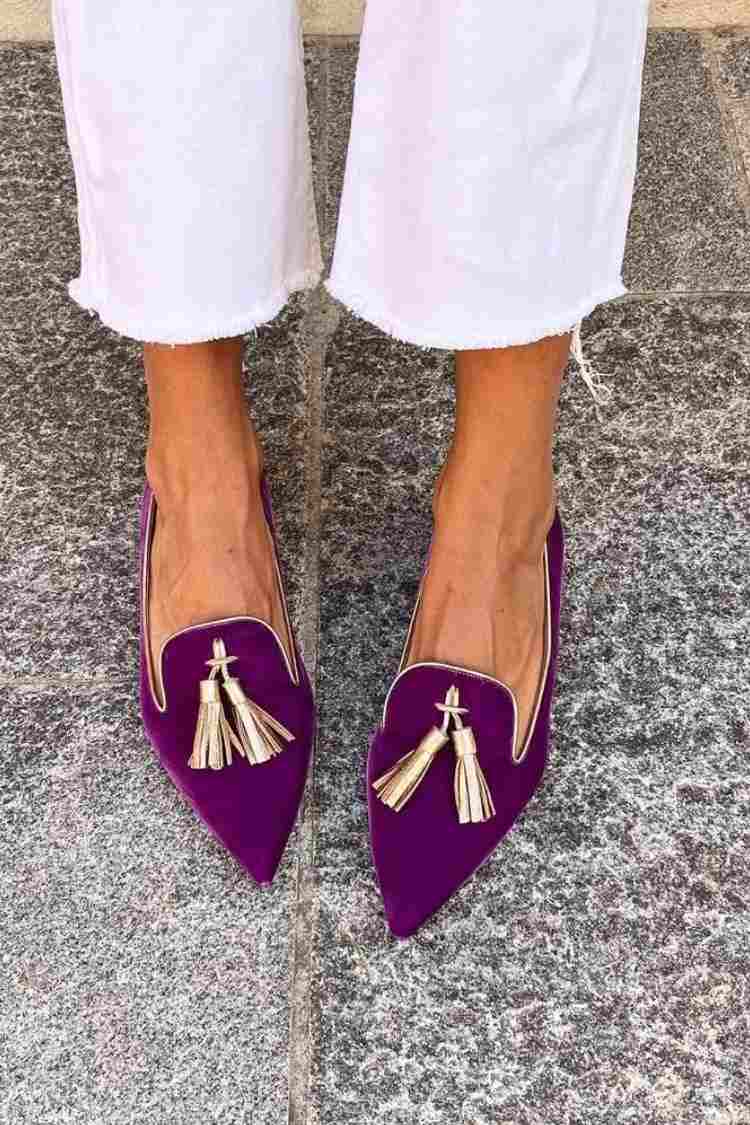 Mocassins orthopédiques pour femme à glands