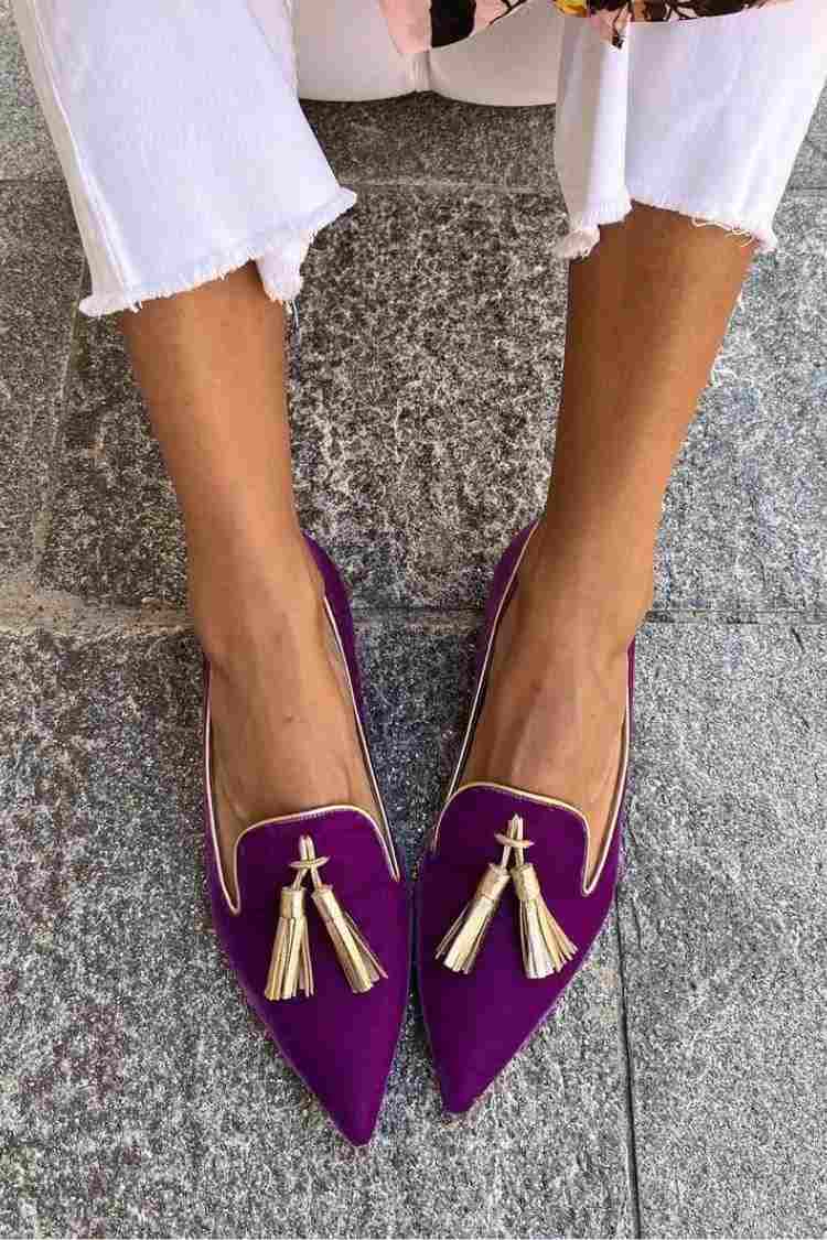Mocassins orthopédiques pour femme à glands