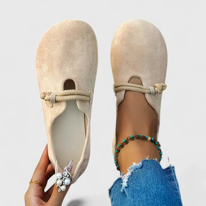 Mocassins orthopédiques pour femme avec détail en corde