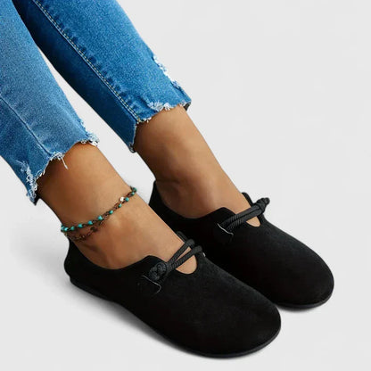 Mocassins orthopédiques pour femme avec détail en corde