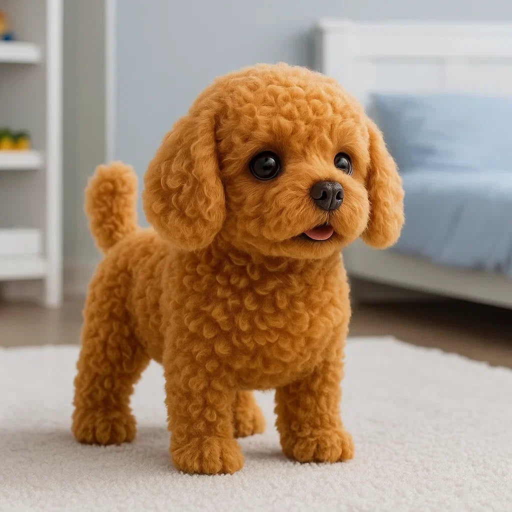 Modèle de chiot réaliste avec mouvements et sons vivants