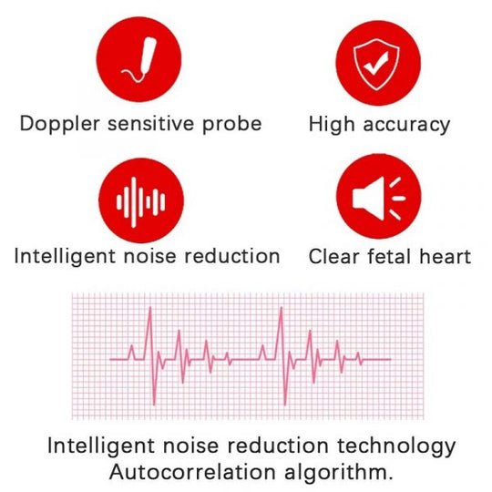 Moniteur doppler fœtal portable pour les mamans