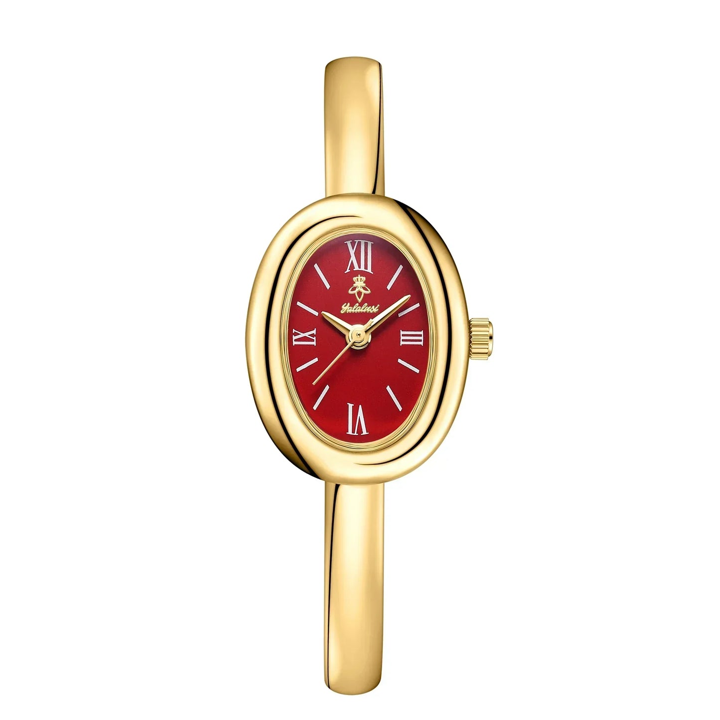 Montre bracelet jonc ovale élégante: moderne et classique
