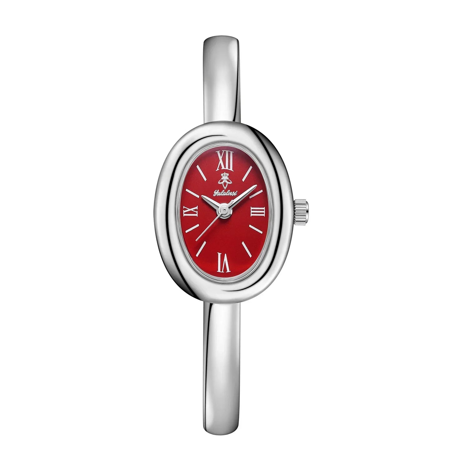 Montre bracelet jonc ovale élégante: moderne et classique