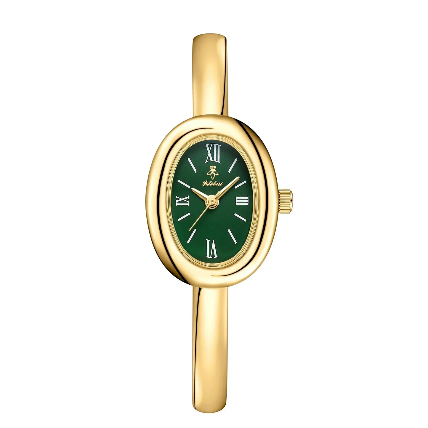 Montre bracelet jonc ovale élégante: moderne et classique