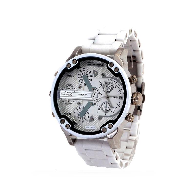Montre chronographe à quartz en acier inoxydable