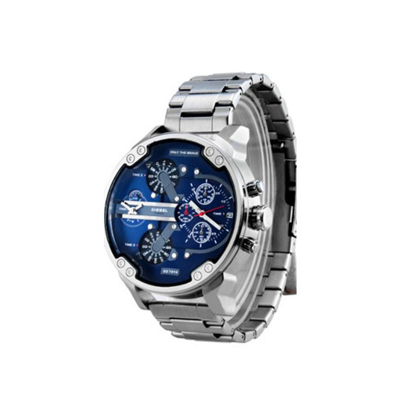 Montre chronographe à quartz en acier inoxydable